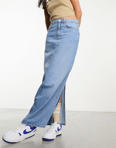 Cotton On - Jupe en jean longue et droite - clair délavé - Cotton:on - Modalova