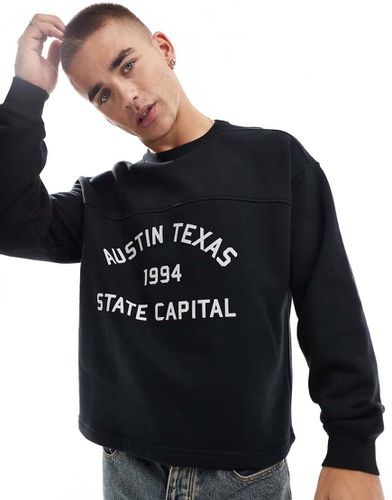 Cotton On - Sweat ras de cou coupe carrée à imprimé Texas - Cotton:on - Modalova