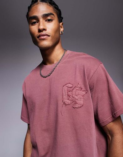 T-shirt d'ensemble  logo en tissu 250 g/m 2 - Baie dlav - Courtside - Modalova