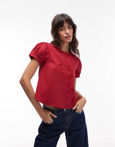 Chemise ajuste en serg  mancherons - Collusion - Modalova