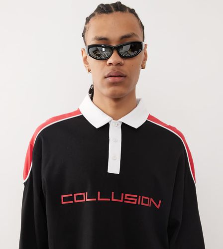 SKater - T-shirt de rugby imprimé - et rouge - Collusion - Modalova