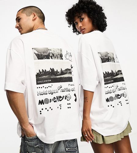 Unisex - T-shirt style skateur avec imprimé Hold Tight au dos - Collusion - Modalova