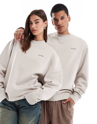 Unisex - Sweat à logo imprimé - Écru - Collusion - Modalova