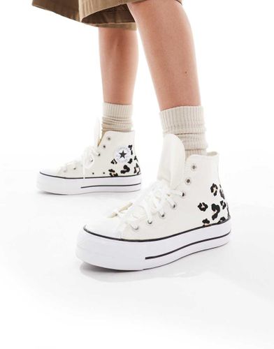 Chuck Taylor All Stars Lift - Baskets avec dtails  imprim lopard - Converse - Modalova