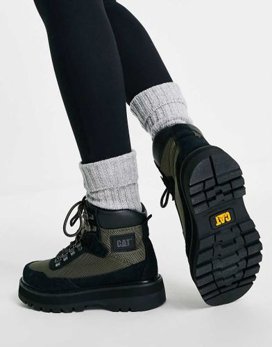 CAT - Conquer 2.0 - Bottines de marche en nylon à lacets - Olive - Cat Footwear - Modalova