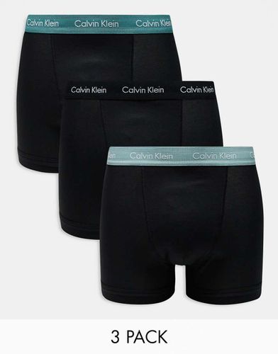 Cotton Stretch - Lot de 3 boxers à tailles colorées - Calvin Klein - Modalova