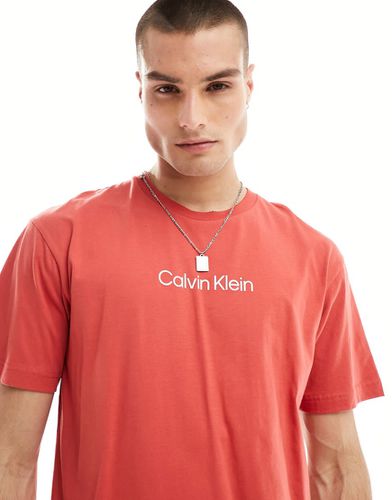 Hero - T-shirt confort à logo - Rouge - Calvin Klein - Modalova