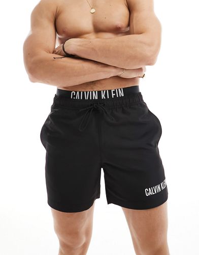 Intense Power - Short de bain à taille double - Calvin Klein - Modalova