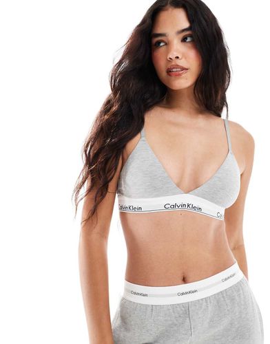 Modern Cotton - Soutien-gorge triangle - chiné - Calvin Klein - Modalova