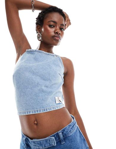 Crop top avec liens - clair délavé - Calvin Klein Jeans - Modalova