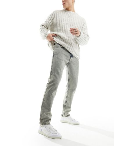 Jean droit authentique d'ensemble - Délavage moyen à l'acide - Calvin Klein Jeans - Modalova