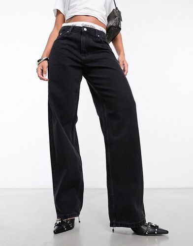 Jean droit style années 90 - délavé - Calvin Klein Jeans - Modalova