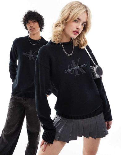 Pull unisexe avec logo monogramme en chenille - Calvin Klein Jeans - Modalova