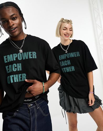 Pride - T-shirt d'ensemble unisexe oversize avec inscription Empower - Calvin Klein Jeans - Modalova