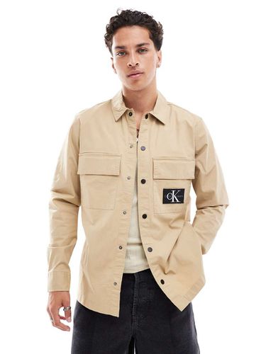 Surchemise cargo - Beige - Calvin Klein Jeans - Modalova