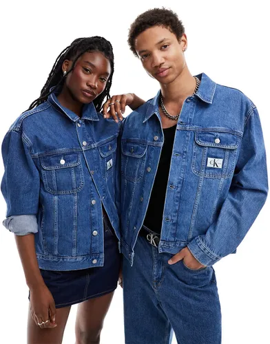 Veste en jean unisexe style années 90 - Calvin Klein Jeans - Modalova