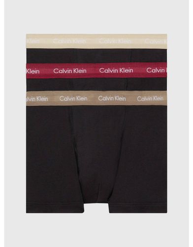 Lot de 3 boxers en coton stretch à taille colorée - Calvin Klein - Modalova