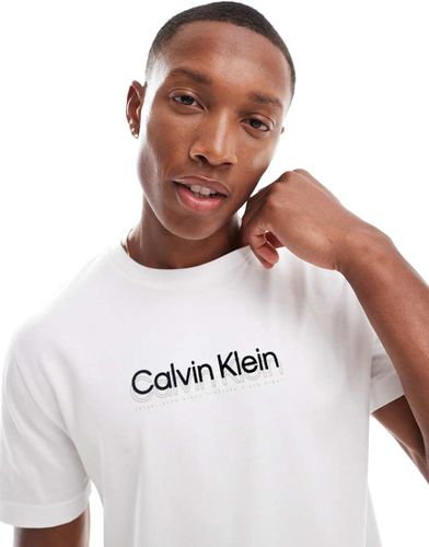 T-shirt à double logo - Calvin Klein - Modalova