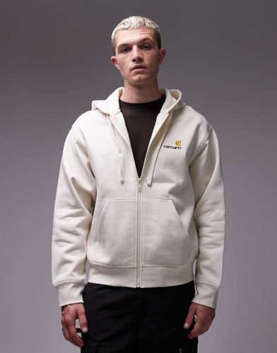 American Script - Sweat  capuche zipp - Beige - Carhartt Wip - Modalova