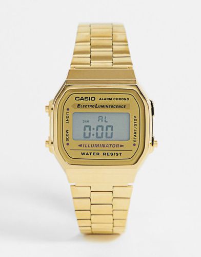 A168WG-9EF - Montre plaquée or à affichage digital - Casio - Modalova