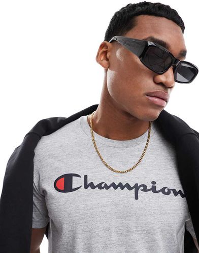 T-shirt avec logo sur la poitrine - Gris - Champion - Modalova