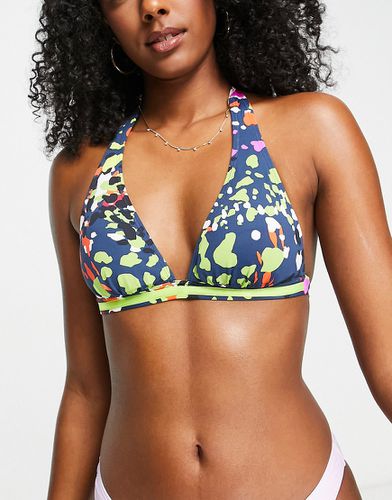 Secrets - Haut de bikini avec attache derrière la nuque - jean - Cherry Beach - Modalova