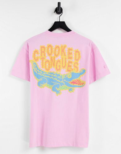 T-shirt à imprimé crocodile - Crooked Tongues - Modalova