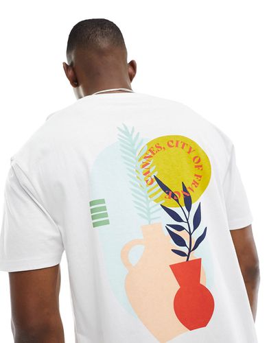 T-shirt coupe carrée à imprimé Cannes - Another Influence - Modalova