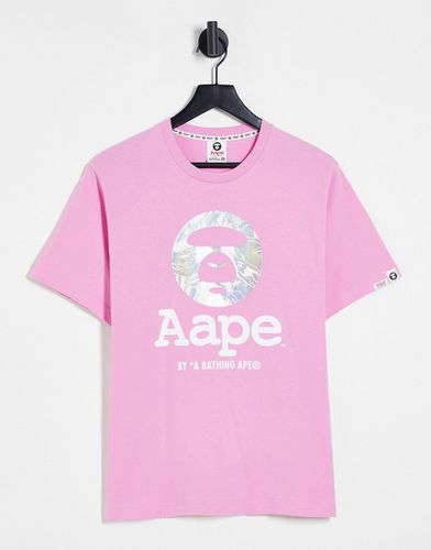 Aape By A Bathing Ape - OG Moonface - T-shirt à imprimé camouflage métallisé - Aape By A Bathing Ape® - Modalova