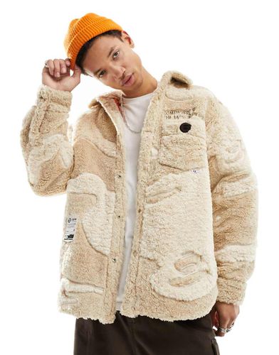 Aape By A Bathing Ape - Chemise en sherpa - cassé - Aape By A Bathing Ape® - Modalova