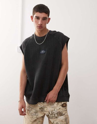 Aape by A Bathing Ape - Sweat-shirt sans manches coupe carre en maille - dlav - Aape By A Bathing Ape - Modalova