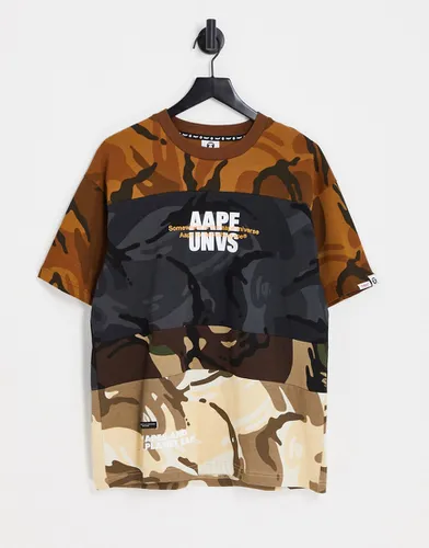 AAPE By A Bathing Ape - T-shirt à motifs camouflage - Aape By A Bathing Ape® - Modalova
