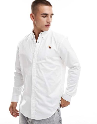 Chemise Oxford avec logo emblématique - Abercrombie & Fitch - Modalova