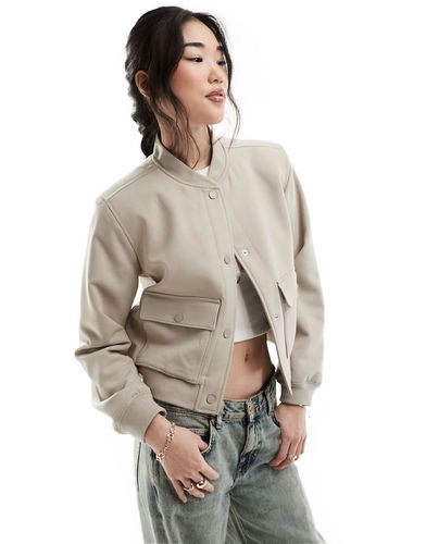 Bomber court - Taupe - Abercrombie & Fitch - Modalova