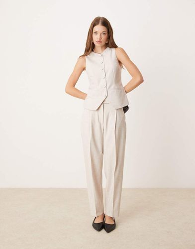 Pantalon d'ensemble fuselé longueur cheville à taille haute - clair - Abercrombie & Fitch - Modalova