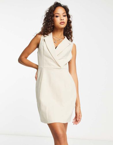 Robe blazer ajustée sans manches - Beige - Abercrombie & Fitch - Modalova