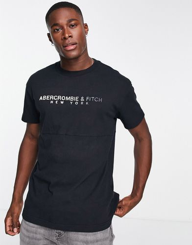 T-shirt avec logo croisé sur le devant - Abercrombie & Fitch - Modalova