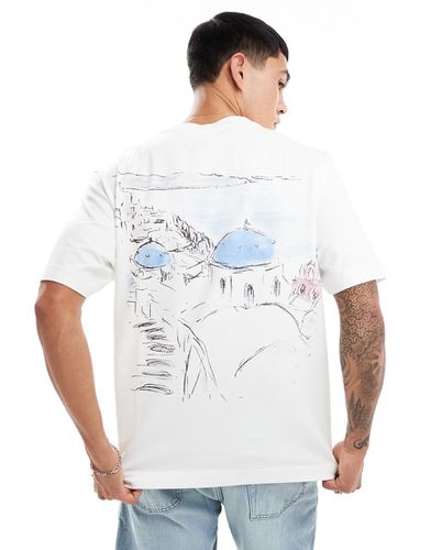 T-shirt coupe classique avec imprimé esquissé au dos - Abercrombie & Fitch - Modalova