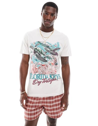 T-shirt décontracté à imprimé Florida Keys - Beige - Abercrombie & Fitch - Modalova