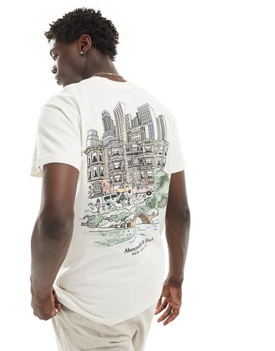 T-shirt décontracté à imprimé New York City au dos - Abercrombie & Fitch - Modalova
