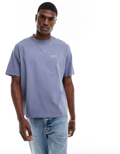 T-shirt épais oversize à petit logo poli - moyen - Abercrombie & Fitch - Modalova