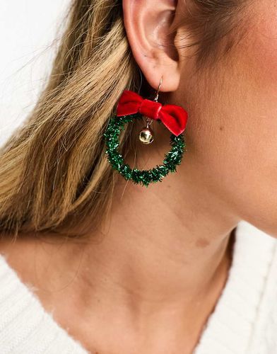 Boucles d'oreilles couronne de Noël - Accessorize - Modalova