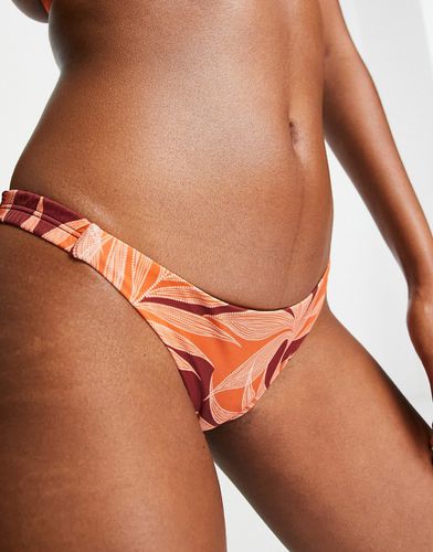 Bas de bikini coupe tanga à imprimé tropical - Accessorize - Modalova