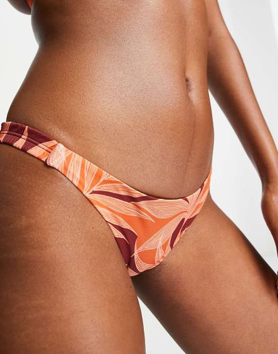 Bas de bikini coupe tanga à imprimé tropical - Accessorize - Modalova