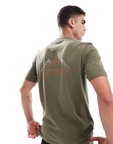 Adidas - Outdoor Terrex - T-shirt avec logo sur la poitrine - olive - Adidas Performance - Modalova