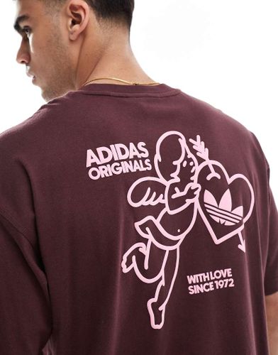 T-shirt  imprim cupidon - Bordeaux - Adidas Originals - Modalova