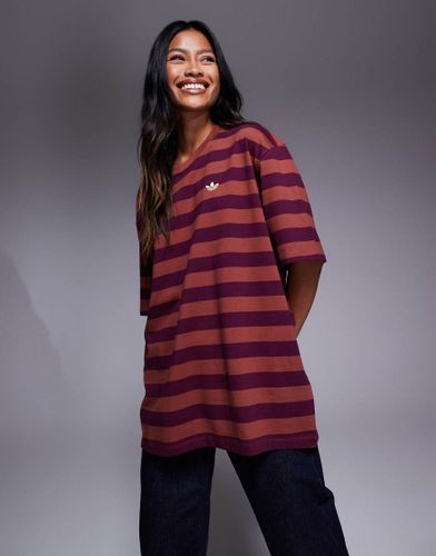 T-shirt  rayures - Bordeaux - Adidas Originals - Modalova