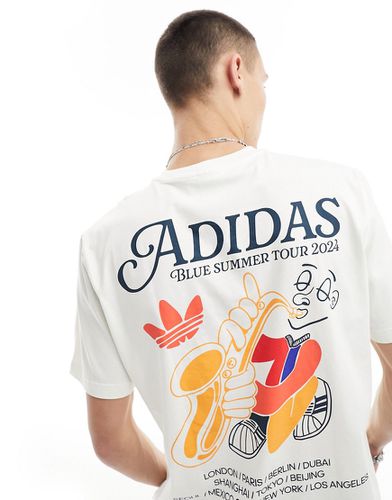 T-shirt avec inscription logo - cassé - Adidas Originals - Modalova