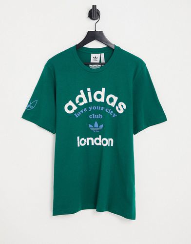 T-shirt avec logo et inscription London - adidas Originals - Modalova