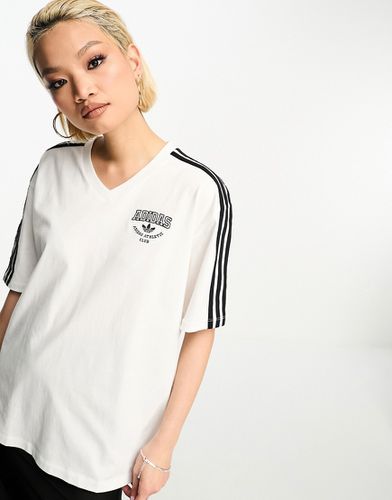 T-shirt coupe boyfriend style universitaire - Adidas Originals - Modalova